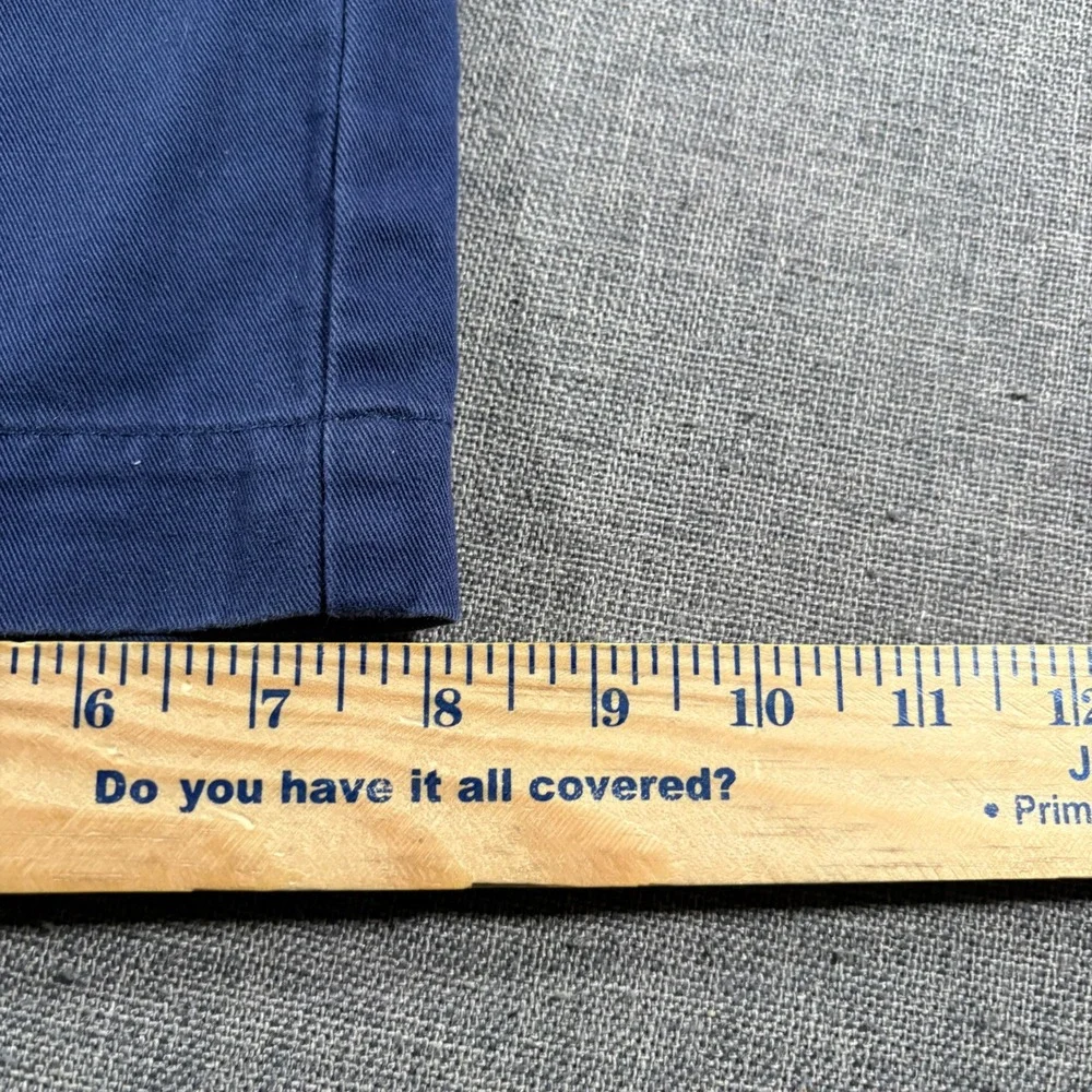 Vineyard Vines Chino Pants Mens 34x34 Navy Blue Cotton Twill 1P0131 Flat Front